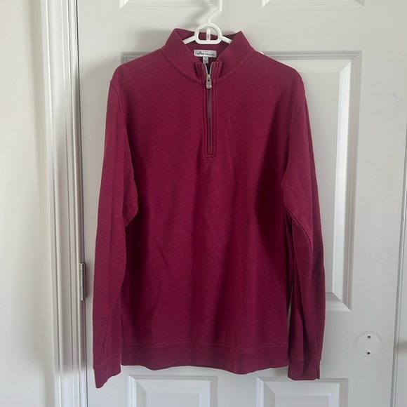Peter Millar Crown Comfort Pullover Size Large Pinkish Red Color - Picture 1 of 7